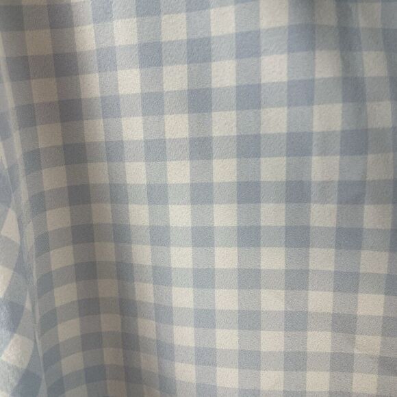 Mizzen + Main Leeward  Blue Gingham Plaid Button Up Shirt Size XL Trim Fit‎ - Picture 8 of 8
